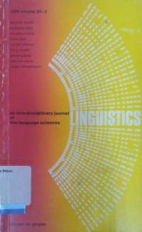 Linguistics : an interdisciplinary journal of the language sciences vol.24-2