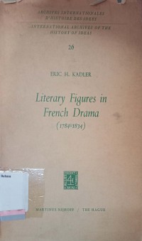 Literary figures in french drama (1784-1834)