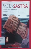 Metasastra: Jurnal Penelitian Sastra, Volume 6, Nomor 1, Juni 2013