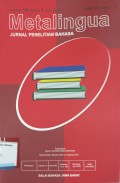 Metalingua: Jurnal Penelitian Bahasa, Volume 14, Nomor 1, Desember 2016