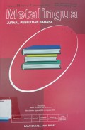 Metalingua: Jurnal Penelitian Bahasa, Volume 15, Nomor 2, Desember 2017