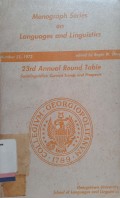Report of the Twenty-Third Annual Round table on Linguistics and Language studies