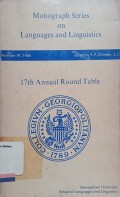 Report of the Seventeenth Annual Round table on Linguistics and Language studies