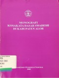 Monografi kosakata dasar swadesh di kabupaten alor