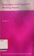Languages and Linguistics Working Papers