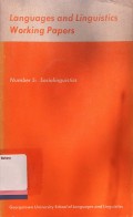 Languages and Linguistics Working Papers