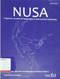 NUSA: Linguistc Studies of Languages in and around Indonesia, Vol. 62. Contact and substrate in the languages of Wallacea PART 1