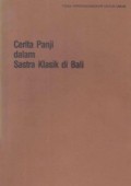 Cerita panji dalam sastra klasik di Bali