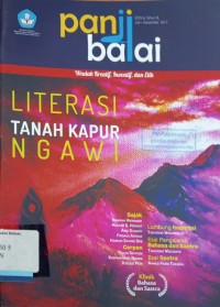 Panji Balai: Majalah Kebahasaan dan Kesusastraan, Edisi 6, Tahun III, Juli-Desember 2017