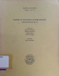 Papers in western austronesian linguistics no. 3