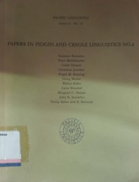 Pappers in pidgin and creole linguistics no. 4