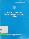 Pedoman khusus tata istilah dan tata nama kimia