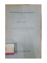 Phonetics and phonology