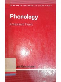 Phonology : Analysis and theory