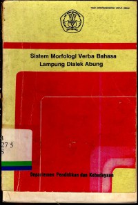 Sistem morfologi verba bahasa Lampung dialek abung