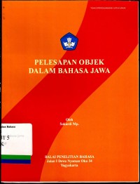 Pelesapan objek dalam bahasa Jawa