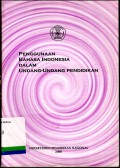 Penggunaan Bahasa Indonesia Dalam Undang-Undangan Pendidikan