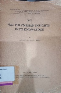 Kite: Polynesian insights into knowledge