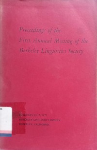 Proceedings of The Tenth Annual Meeting of the Berkeley Linguistics Society