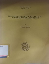 Procesess of change in the languages of north-western new britain