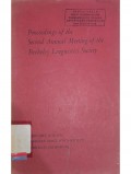 Proceedings of the twelfth annual meeting of the berkeley linguistics society Vol. 11