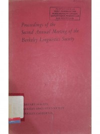 Proceedings of the twelfth annual meeting of the berkeley linguistics society Vol. 11