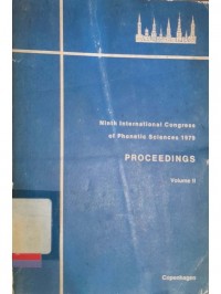 Ninth international congress of phonetic science 1979 proceedings Vol. 2