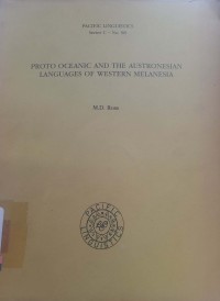 Proto oceanic and austronesian languages of western melanesia