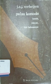 Pulau Komodo tanah, rakyat, dan bahasanya