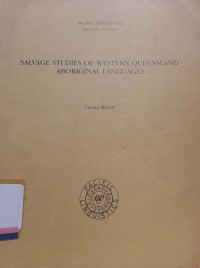 Salvage studies of western queensland aboriginal languages