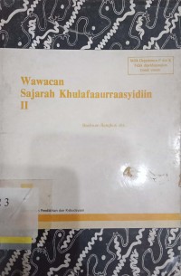 Wawacan Sajarah Khulafaaurraasyidiin II