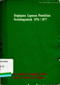 Singkatan laporan penelitian sosiolinguistik 1976/1977