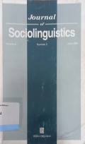 Journal of Sociolinguistics vol.2 no.2 june 1998