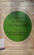 Speech act theory and pragmatics