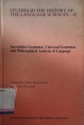 Speculative Grammar, Universal Grammar and Philosophical Analysis of Language