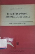 Studies in Formal Historical Linguistics