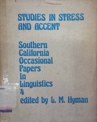 Studies in Stress and Accent