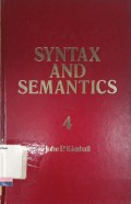 Syntax and semantics vol 4