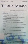 Telaga Bahasa: Jurnal ilmiah kebahasaan dan kesastraan volume 6,nomor 2, Desember 2018