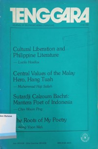 Tenggara: Journal of Shoutheast Asian Literature