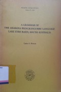 A grammar of the arabana-wangkangurru language lake eyre basin, south australian