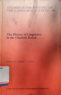 The History of Linguistics in The Classical Period