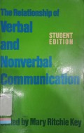 The relationship of verbaland nonverbal communication