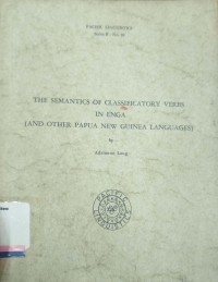 The semantics of classificatory verbs in enga (and other papua new guinea languages)