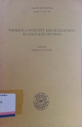 Thematic continuity and development in language of sabah