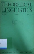 Theoretical Linguistics Vol. 10 No. 2/3