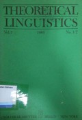 Theoretical Linguistics Vol. 7 No. 1/2