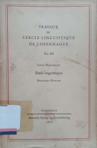 Essais linguistiques : Deuxieme edition