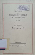 Essais linguistiques II