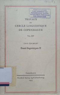 Essais linguistiques II